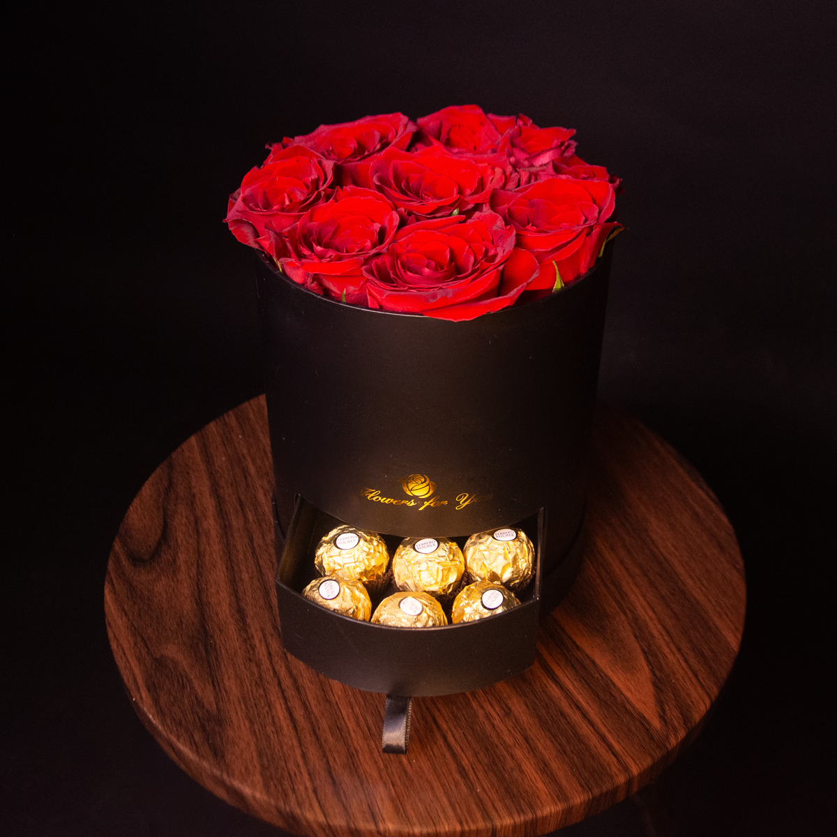 Box Rosas con Cajoncito de Bombones